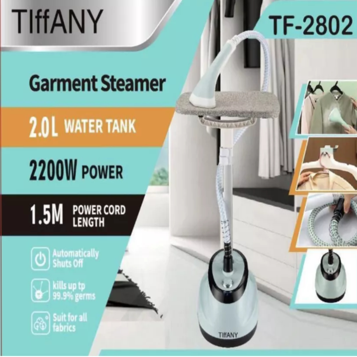 Tiffany Garment Steamer 16876-TF-2802